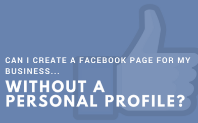 Can I create a Facebook page for my business without a personal profile?