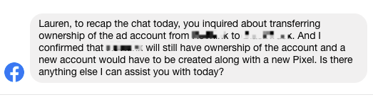how to set up a facebook business manager account - transfer ad account ownership