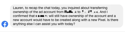 how to set up a facebook business manager account - transfer ad account ownership