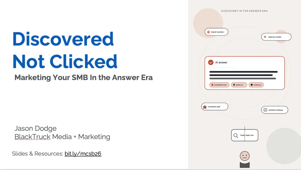 Discovered Not Clicked - Marketing Your Small Business in the Answer Era